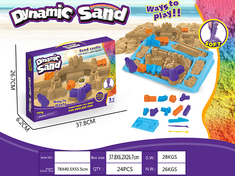 Dynamic Sand 3D Castle Sand Mold Set(750g)