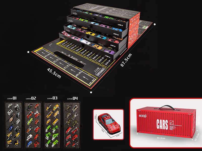 Alloy Fire Engine, Engineering Trucks Set 48pcs