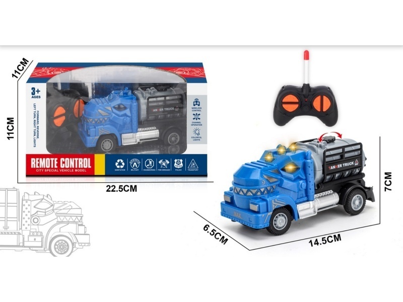 Four-Way Tyrannosaurus Rex Remote-Controlled Oil Tank Transport Vehicle