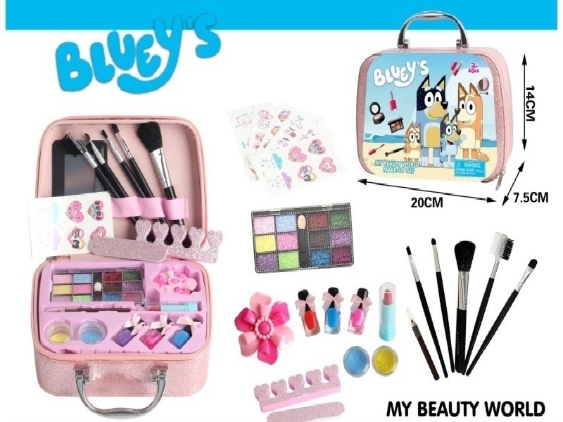 Blue Cosmetic Handbag