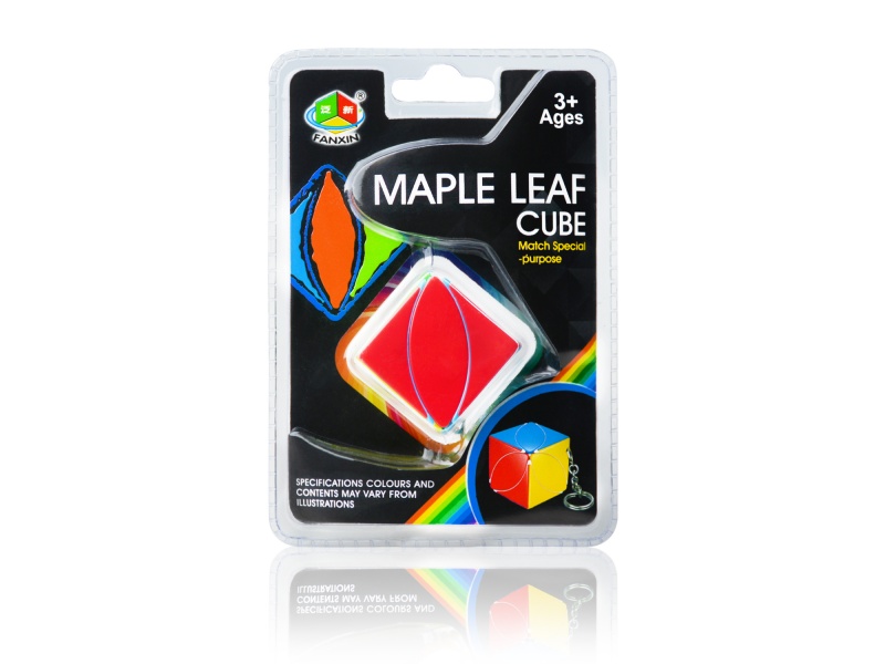 Maple Leaf Cube Keychain