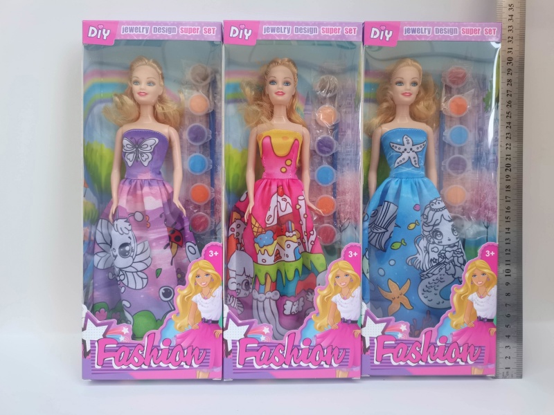 DIY Doll Clothing Coloring Strip Box Style 7