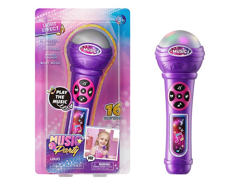 Microphone With Light And Music
