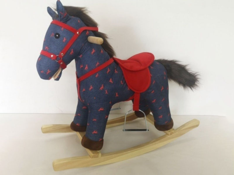 B/O Wooden Rocking Horse With Music