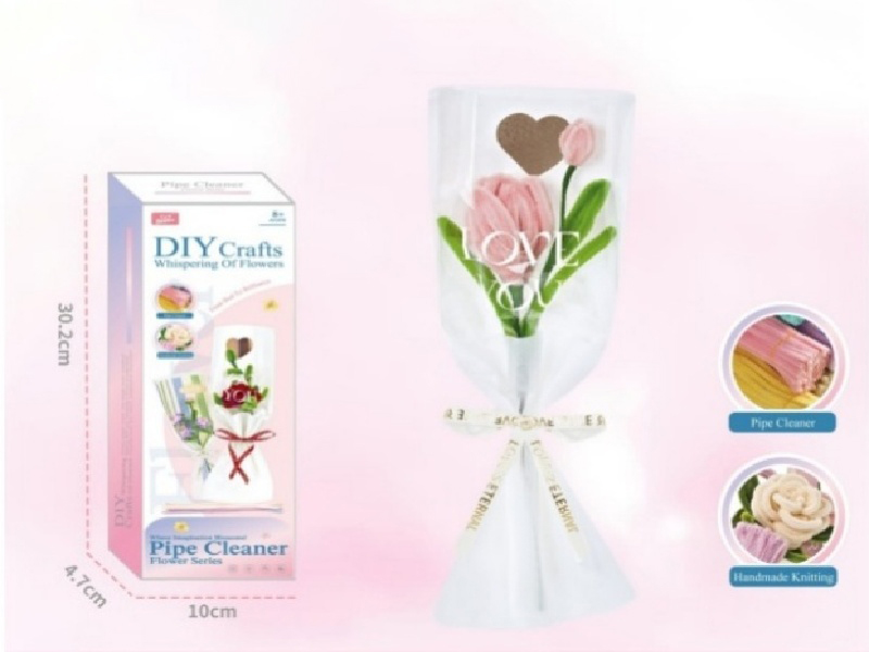 Diy Twisty Stick Bouquet Of Pink Heart Whispers