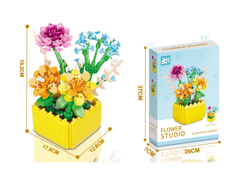 Building Blocks: Rose 549 Pieces