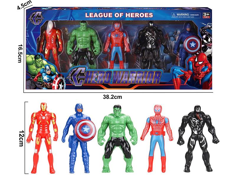 12cm Avengers Action Figure Toys 5pcs