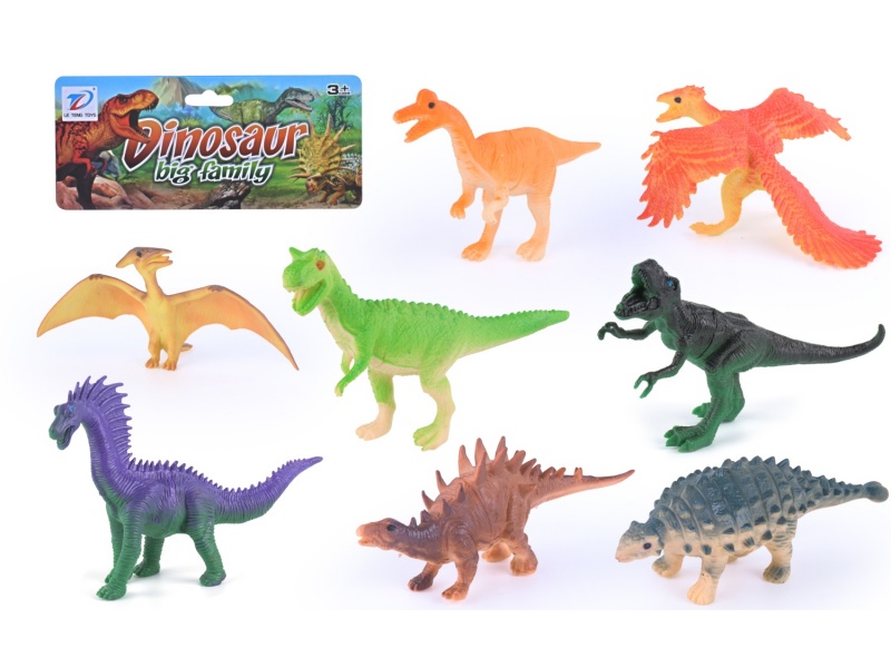 Solid Simulated Dinosaur 8Pcs