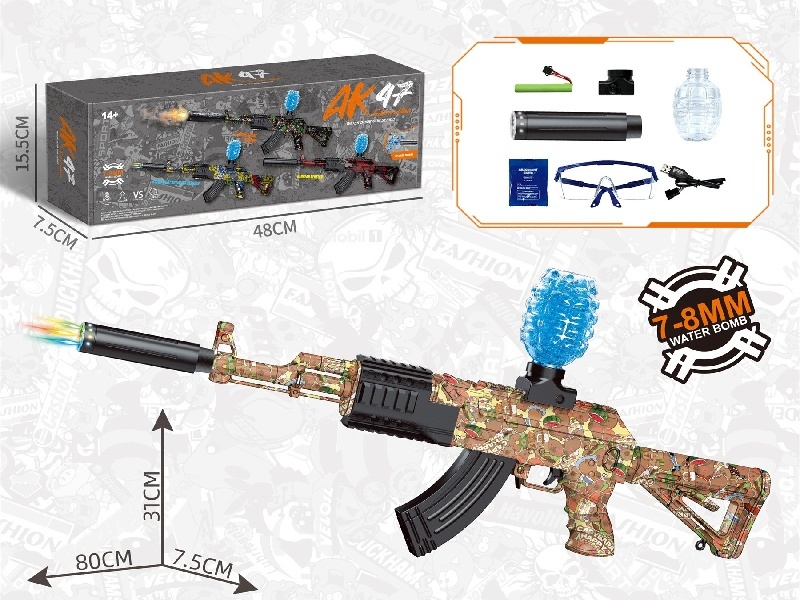 Big Ak47 Water Bomb Gun Rabbu (Colorful Light)