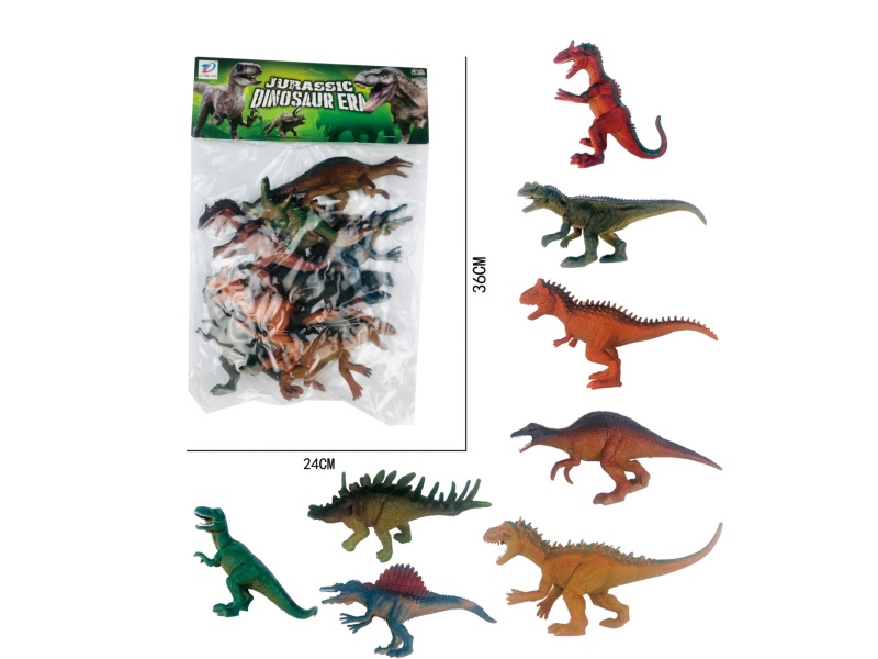 Pvc Simulation Dinosaur 8Pcs