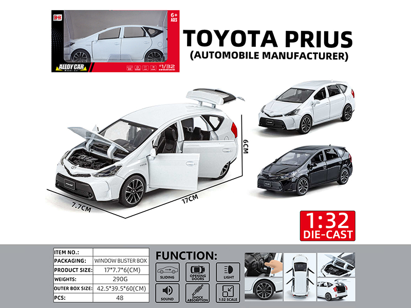 1:32 Toyota Prius Alloy Car Model