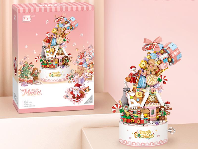Christmas Music Box Building Blocks 1019pcs