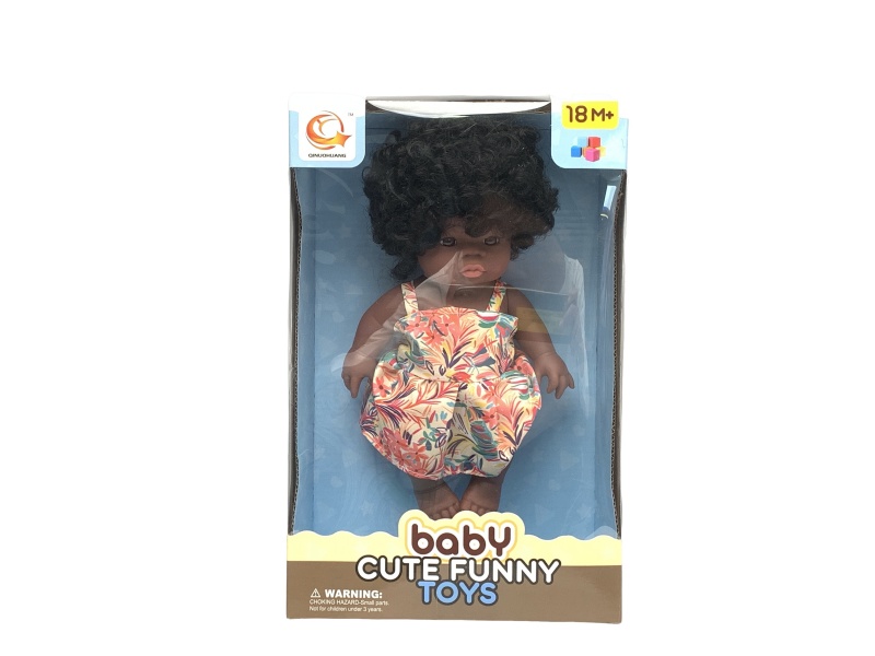 10-Inch Black Vinyl Doll With Ic