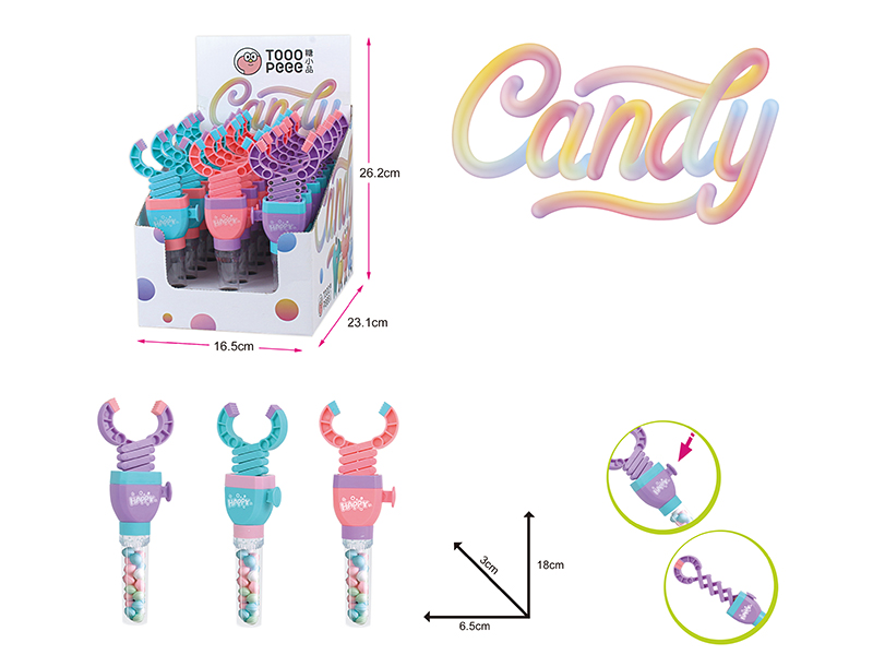 Telescopic Clamp Candy Toys 18pcs