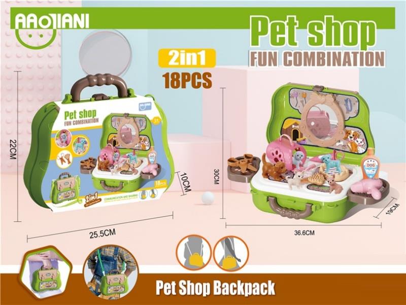 Household Play Toys Two-In-One Pet Handheld Travel Backpack