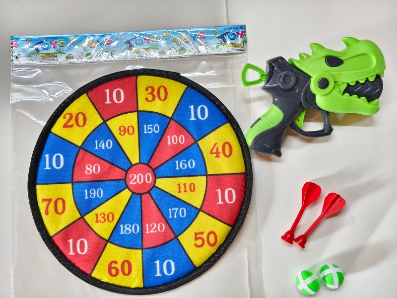 28CM Velcro Dartboard With Sticky Ball, Gun, Dart