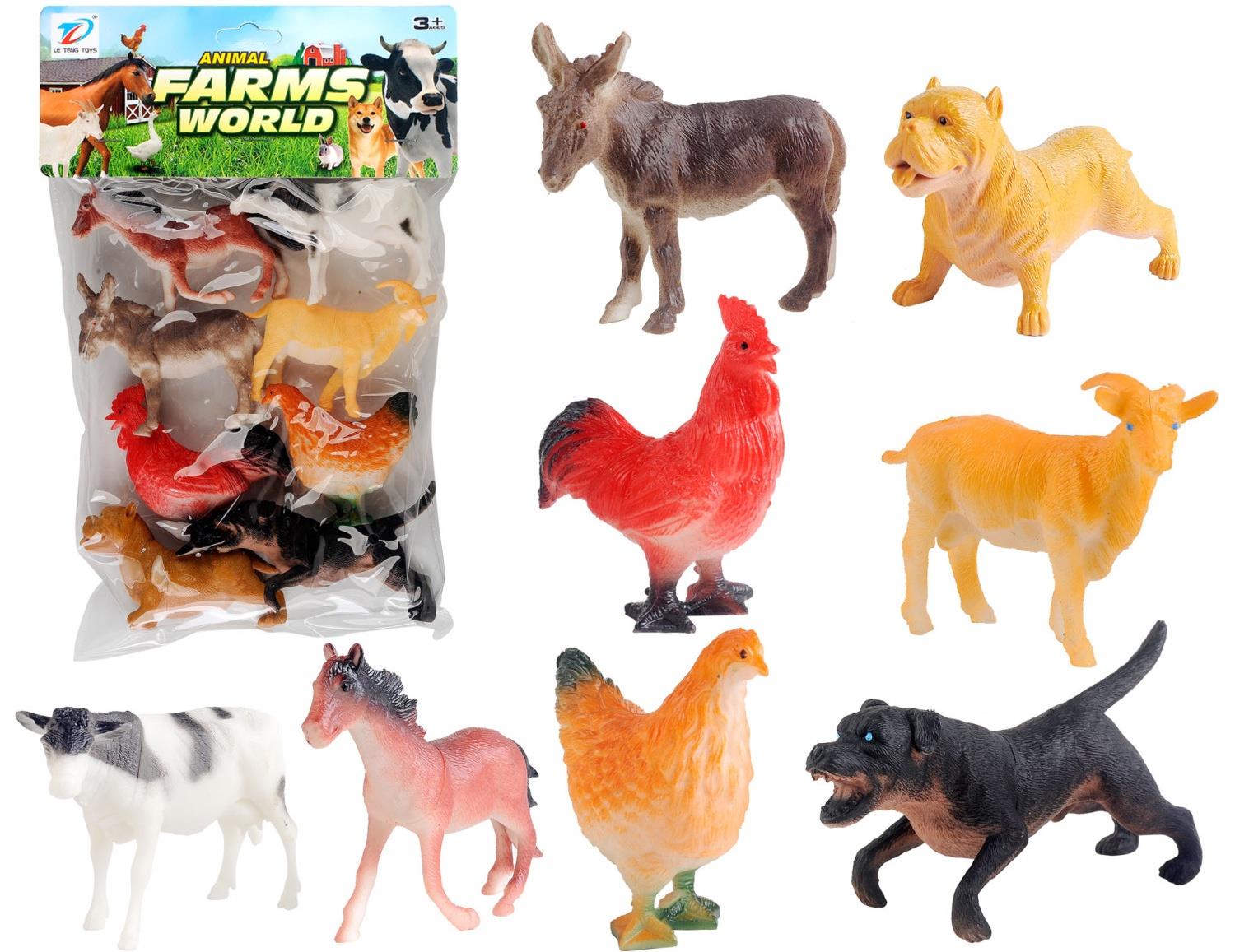 Pvc Simulated Farm Animal 8Pcs