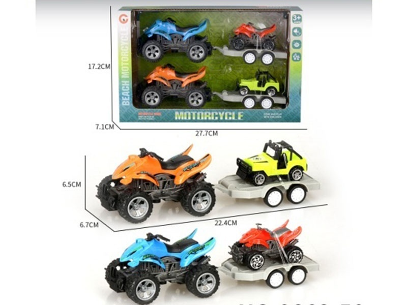 Small-Sized Inertial Beach Motorcycle Set