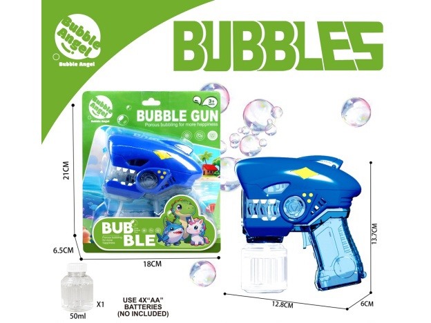 The New Shark Bubble Gun Is Equipped With Lights