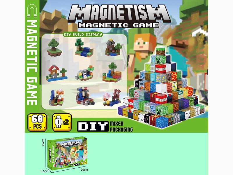 Minecraft Magnetic Cube Building Blocks 68pcs