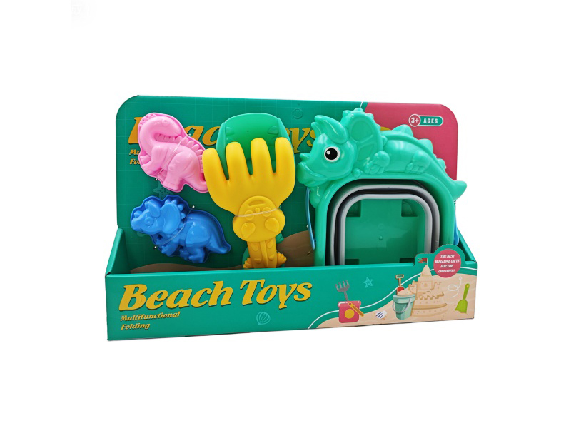 A Set Of 5-Piece Beach Buckets