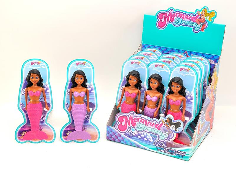 Wind Up Wag Tail Pearly Lustre Mermaid(7 Inch)12pcs