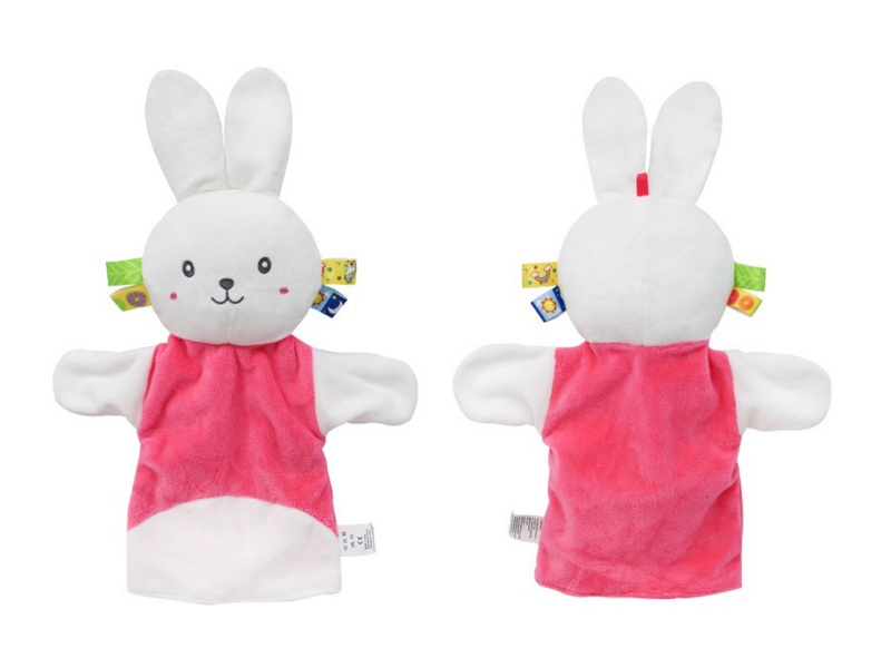 Pink Rabbit Educational Parent-Child Interactive Plush Hand Puppets