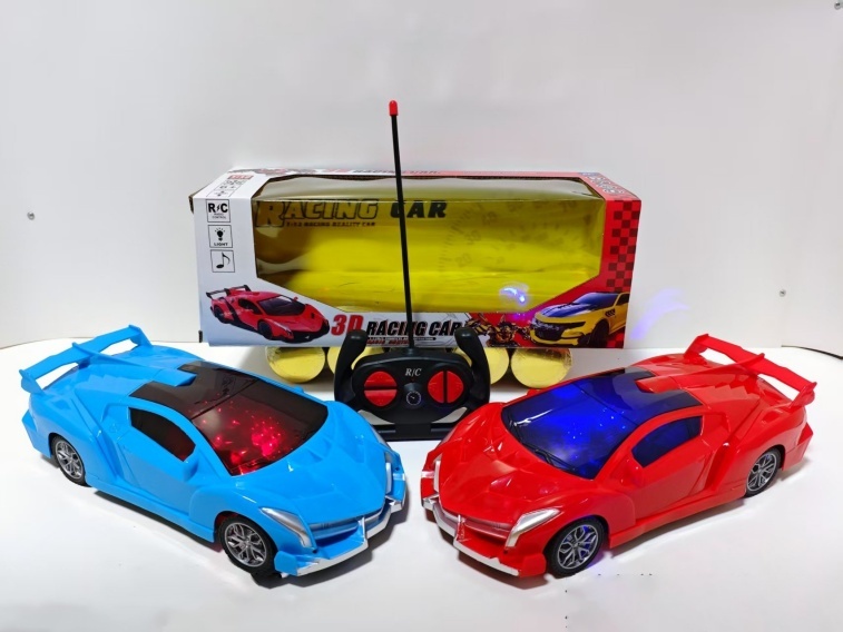 Four 3D Light Remote Control Vehicles