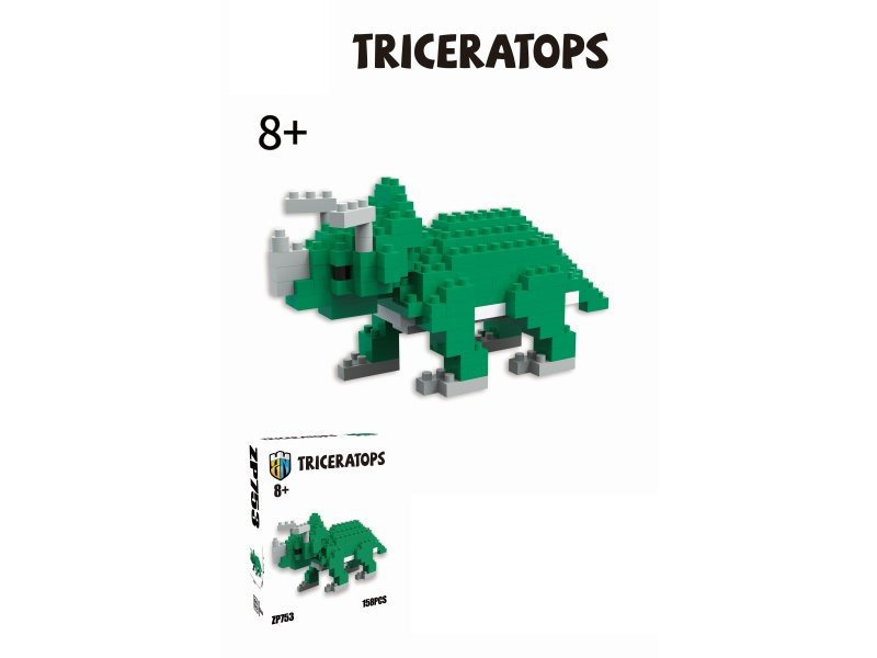 Triceratops Building Blocks Dinosaur Series 158PCS