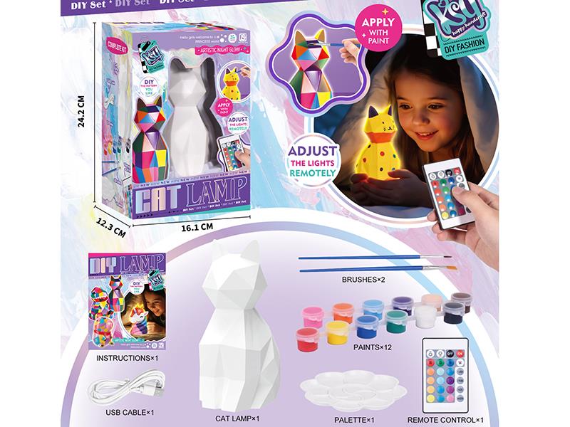 Cat Painting Night Light