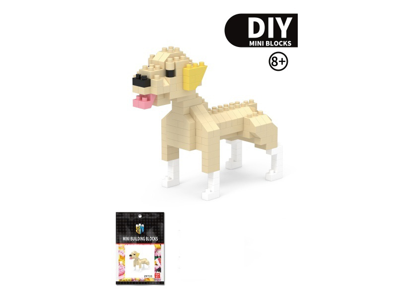 168 PCS Of Labrador Retriever Building Blocks