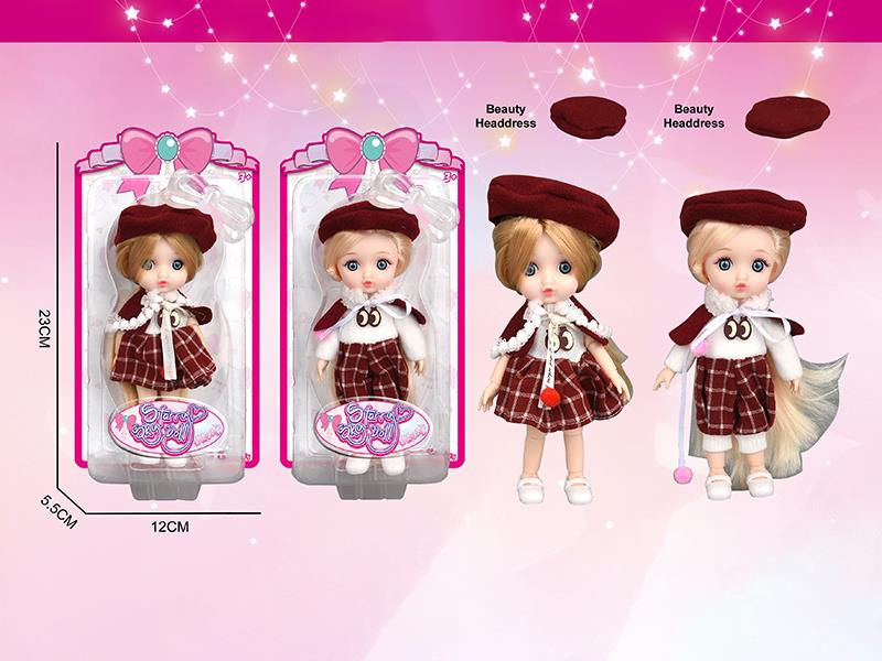 6 Inch 12-Joints Fashion Doll