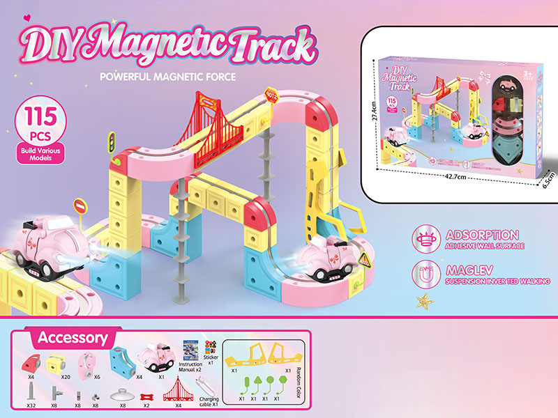 DIY Magnetic Levitation Rail Car(Car With Lights)115PCS