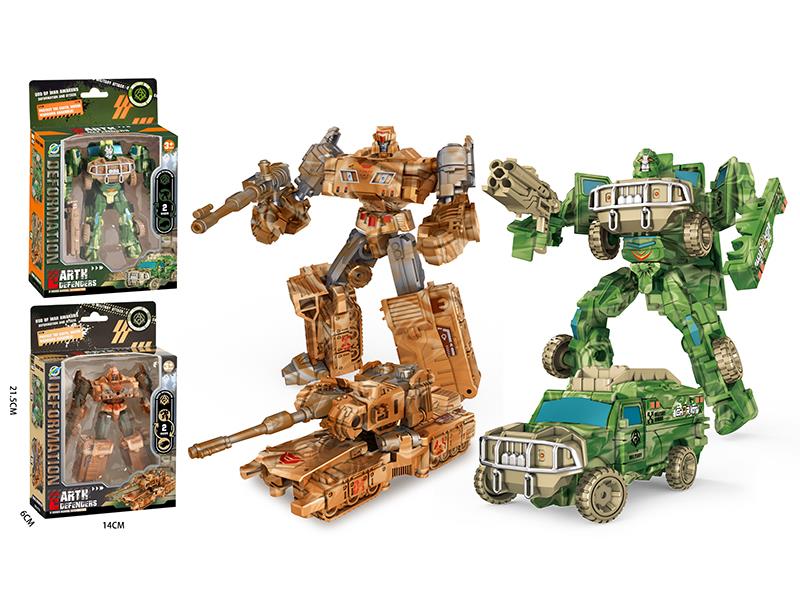 Military Truck Transformation Mecha Toy