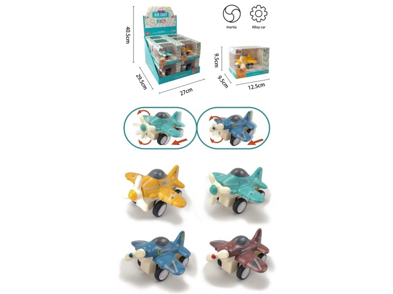 Inertial Alloy Aircraft (12Pcs)