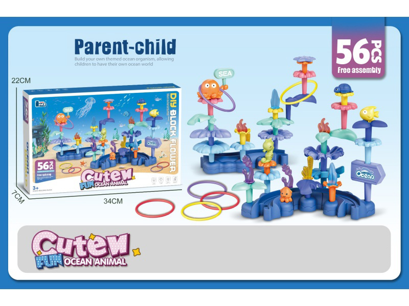 Diy Ocean Flower Arrangement 56 Pieces