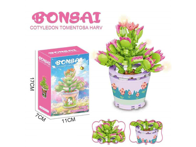 Succulent Building Block Flower Shop 172Pcs- Flower Series