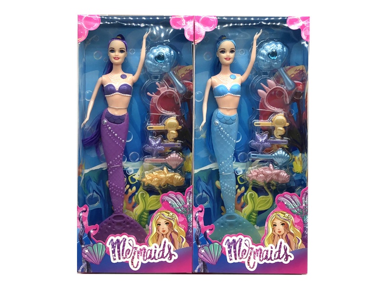 11.5-Inch Full-Body Illuminated Mermaid Princess Doll