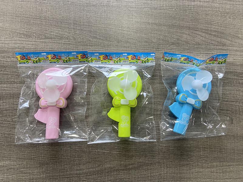 Lollipop Shaped Hand-Pressed Fan