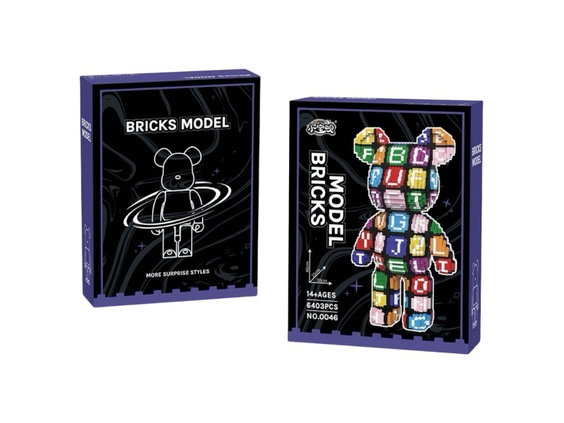 Building Blocks: Q Version Alphabet Bear (With Drawer) 6403Pcs