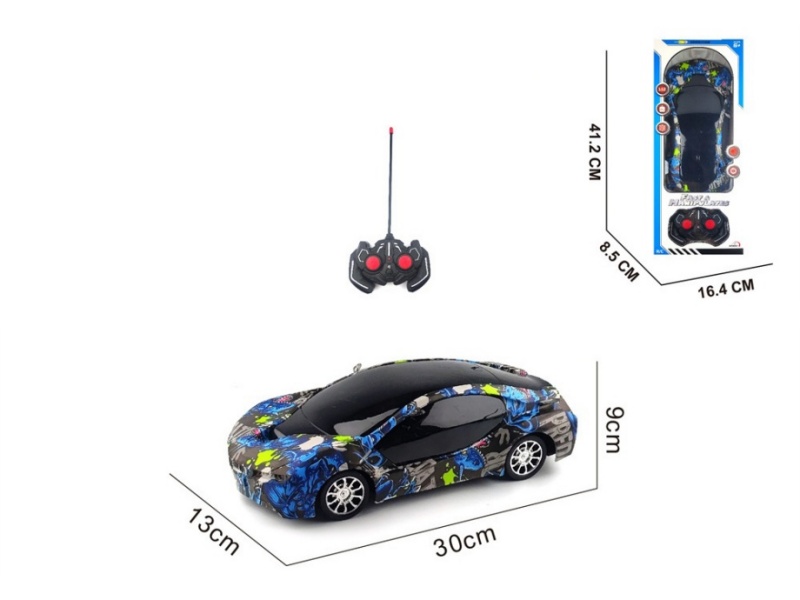 4-Channel  Remote Control Car Graffiti Bmw