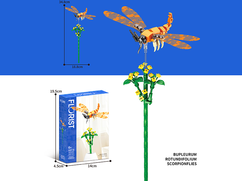 Bupleurum Rotundifolium Scorpionfly Building Blocks 111PCS