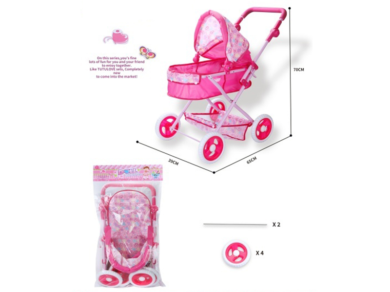 16-Tube Large Iron Handcart/Adjustable Handle Height