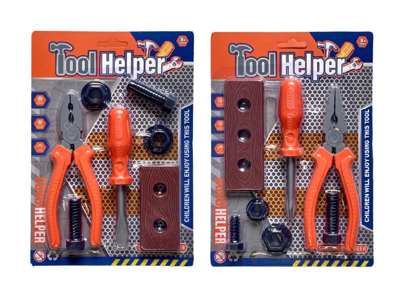 Cartoon Puzzle Tool Set, House Play Toys/Orange