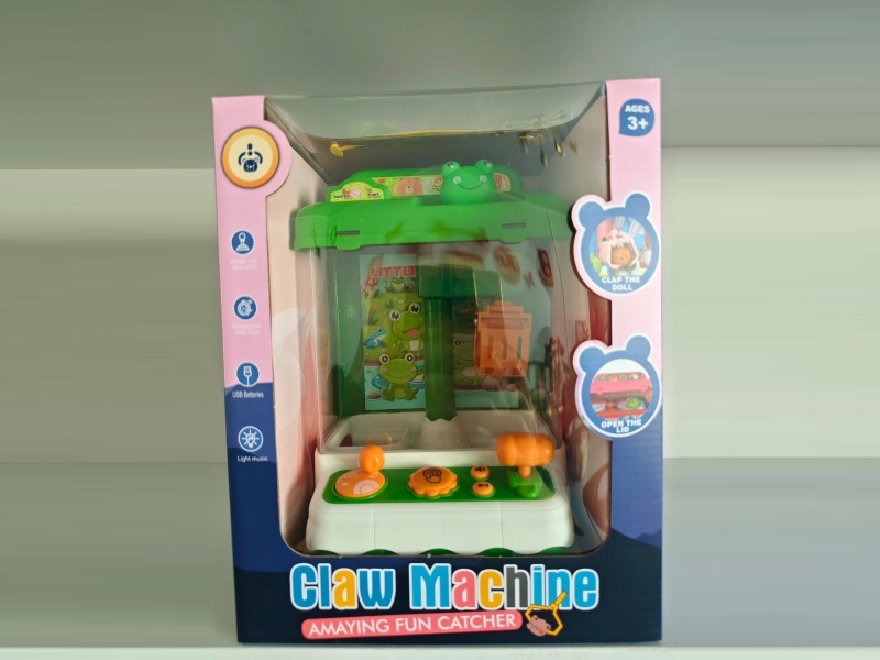 Frog Sound And Light Claw Machine
