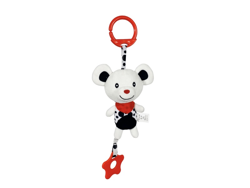 A Plush Baby Bell Pendant With A Sound-Making Bear