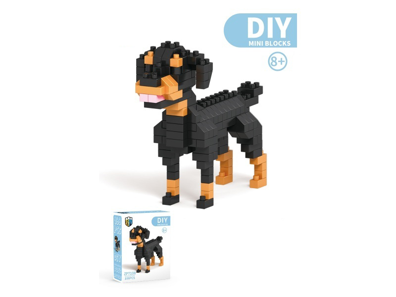 Ronald Dog Building Block Animal Series 166 PCS