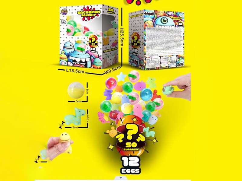 Tpr Happy Surprise Egg Twisting Machine,12Pcs/ Box