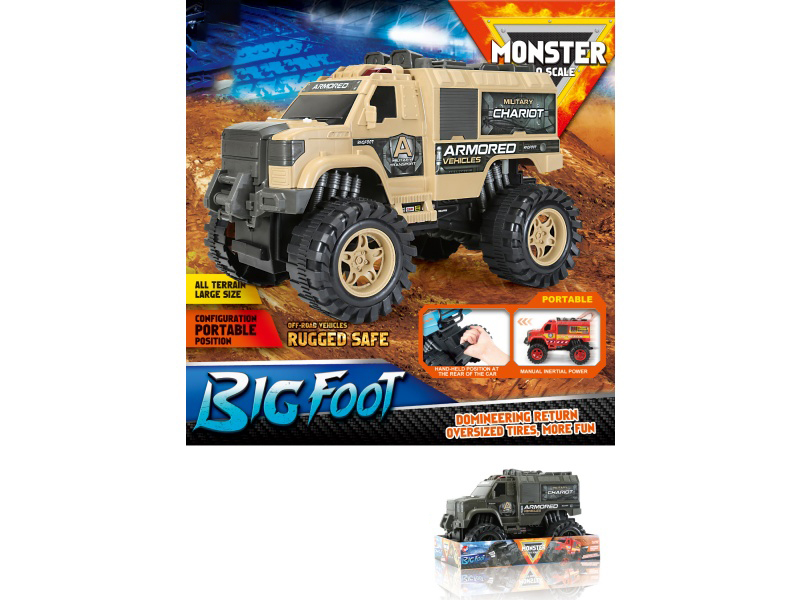 1:10 Firewheel Military Pickup Truck Inertia Vehicle
