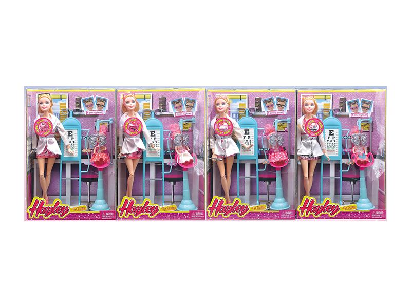Hayley Eye Doctor Doll Set(Lights,Music)